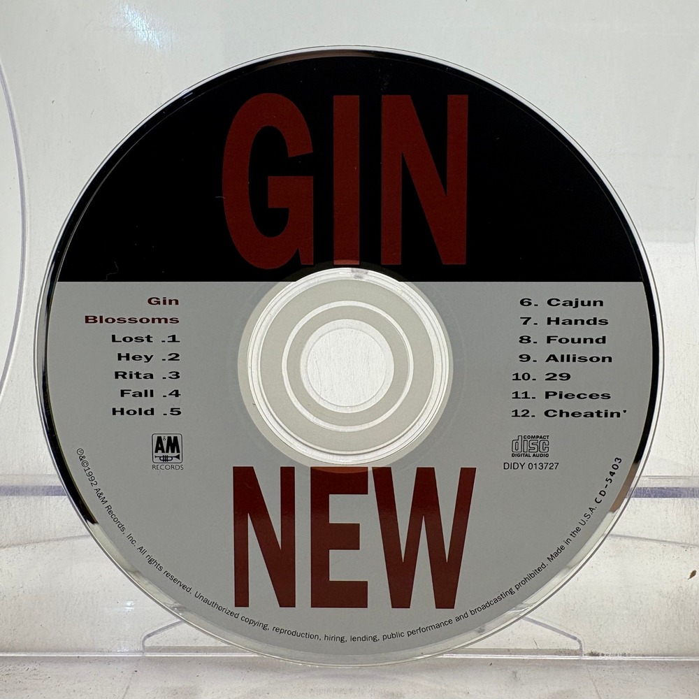 Gin Blossoms New Miserable Experience CD 1992 A&M Records DIDY 013727 Rock